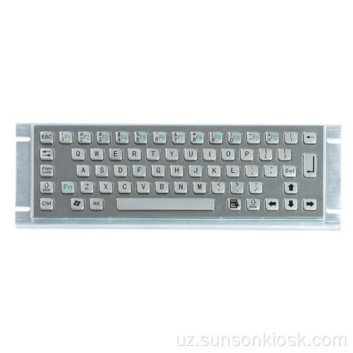 Axborot kioskasi uchun suv o&#39;tkazmaydigan IP65 metall klaviatura